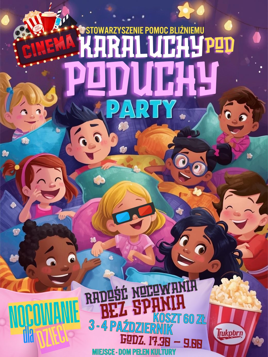 Karaluchy pod poduchy - nocowanka Stowarzyszenie Pomoc Bliźniemu