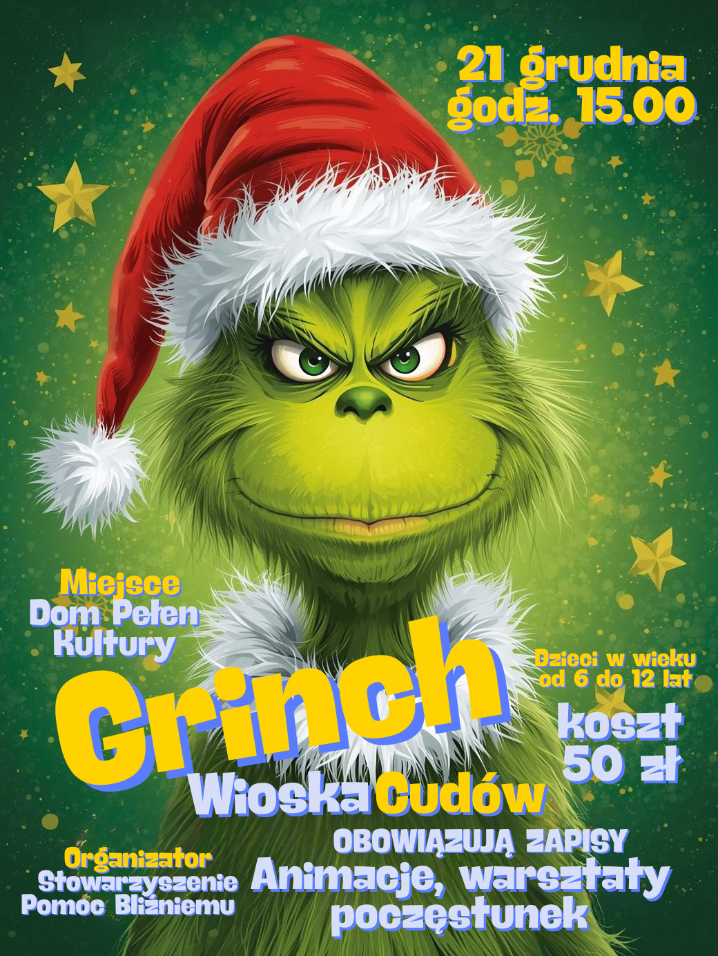 Grinch - Wioska Cudów - Stowarzyszenie Pomoc Bliźniemu